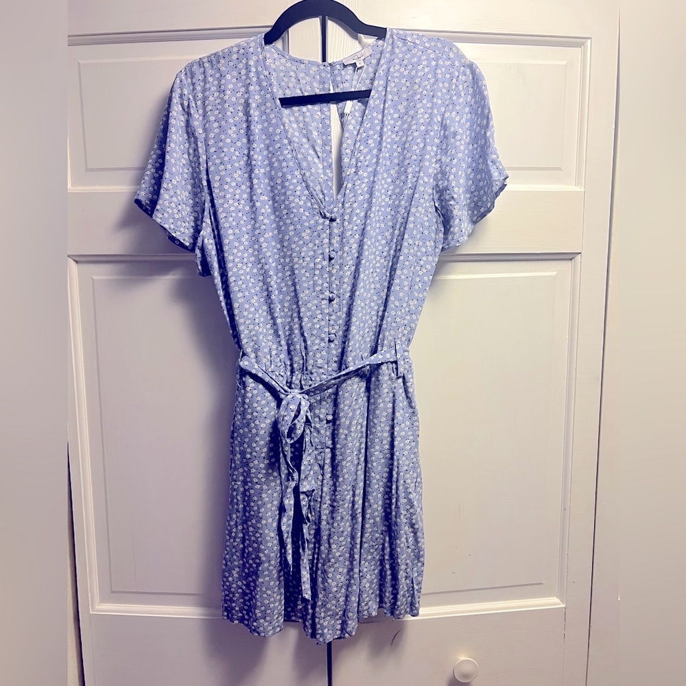 New with tags! Rails light baby blue floral romper Sophia sky blue daisies XL